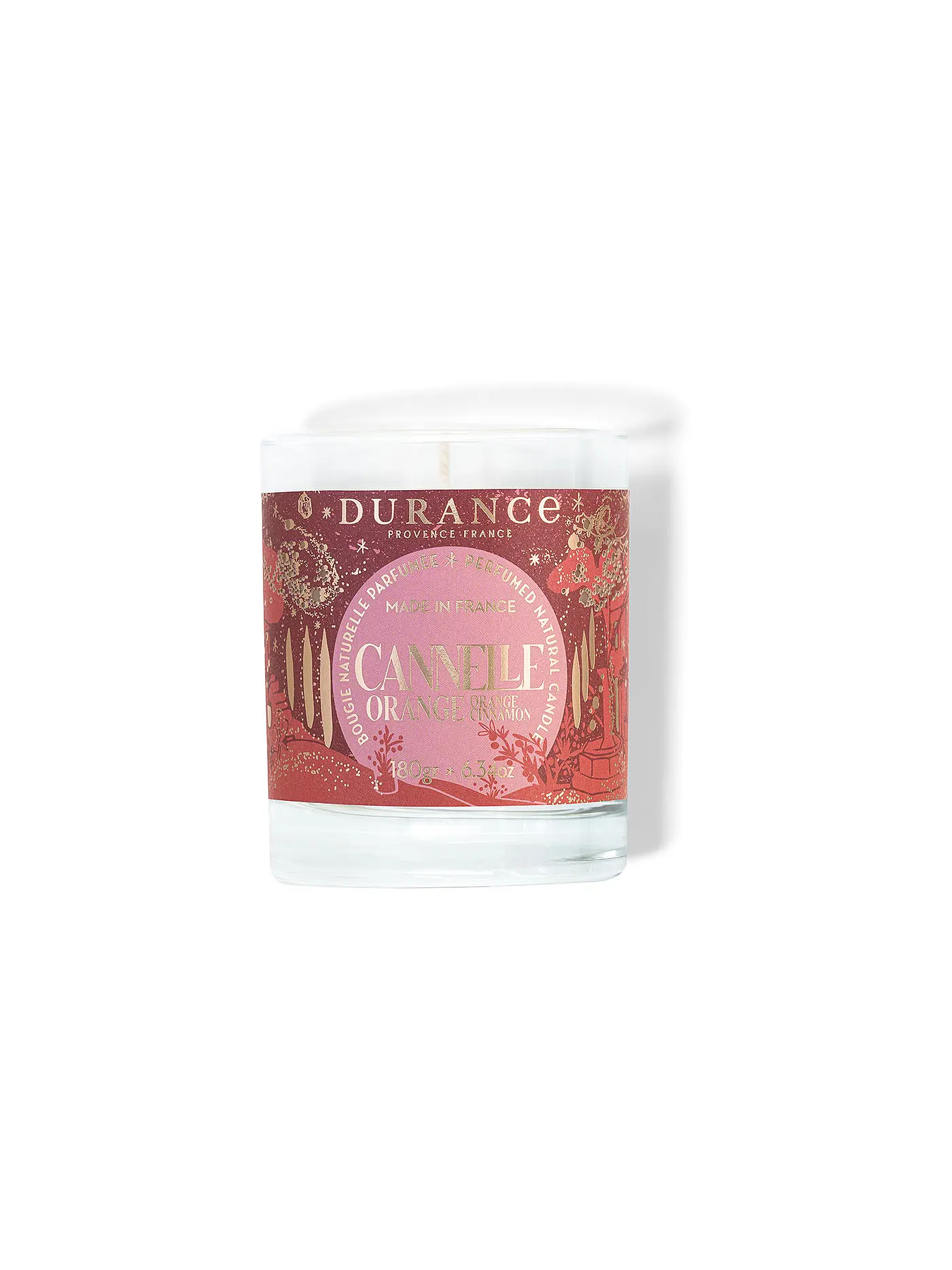 DURANCE | Weihnachts Duftkerze im Glas 280g Am Tannenbaum | orange